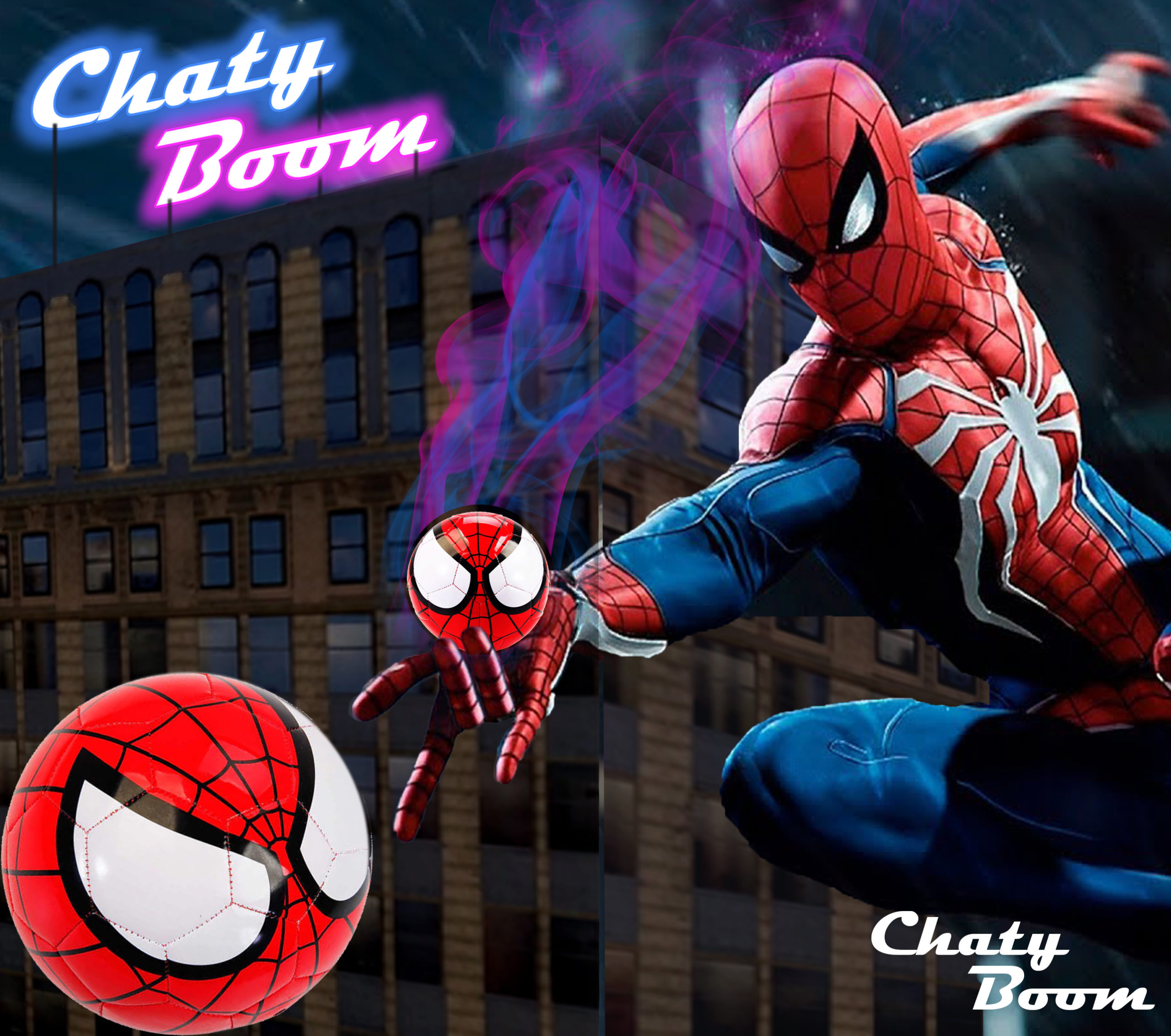 Bola de Spiderman para Revelación de Género – Chaty Boom